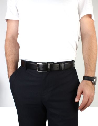 Çift Taraflı Deri Klasik Erkek Kemeri OLM8004