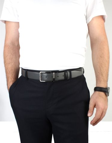 Çift Taraflı Deri Klasik Erkek Kemeri OLM8004