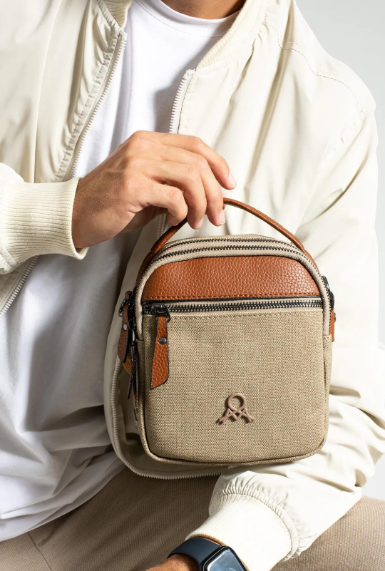 Mega Erkek El Çanta Bej