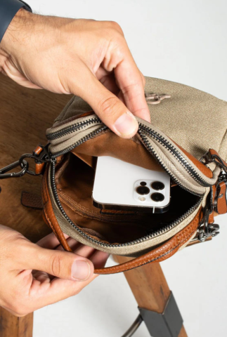 Mega Erkek El Çanta Bej