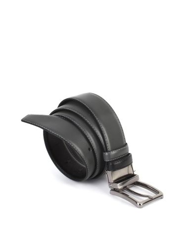 Çift Taraflı Deri Klasik Erkek Kemeri OLM8004 Gri