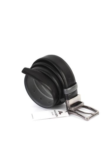 Çift Taraflı Deri Klasik Erkek Kemeri OLM8004 Gri