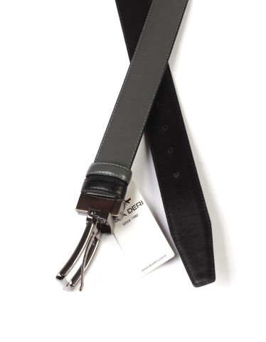 Çift Taraflı Deri Klasik Erkek Kemeri OLM8004 Gri