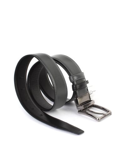 Çift Taraflı Deri Klasik Erkek Kemeri OLM8004 Gri