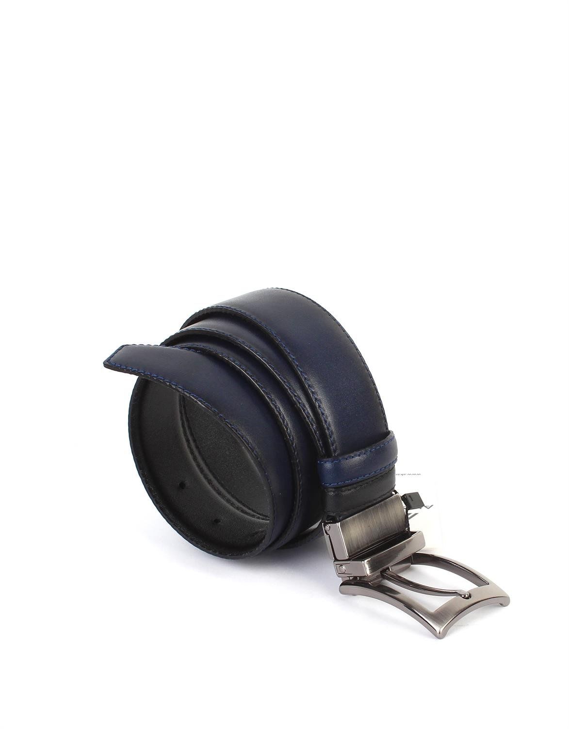 Çift Taraflı Deri Klasik Erkek Kemeri OLM8004 Lacivert