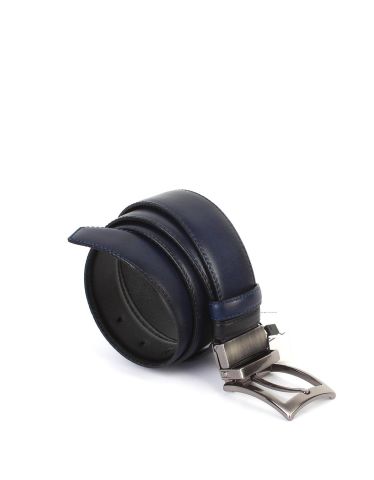 Çift Taraflı Deri Klasik Erkek Kemeri OLM8004 Lacivert