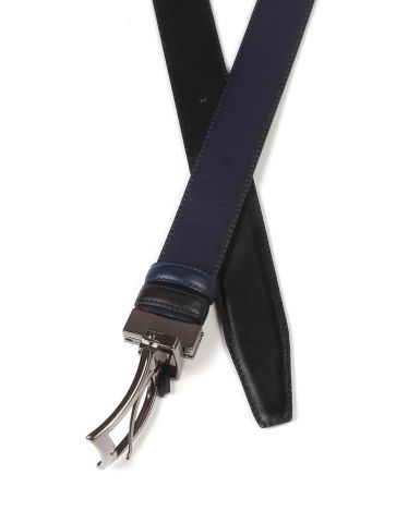 Çift Taraflı Deri Klasik Erkek Kemeri OLM8004 Lacivert