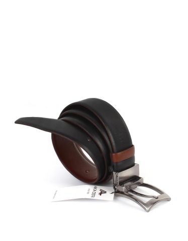 Çift Taraflı Deri Klasik Erkek Kemeri OLM8004 Kahverengi