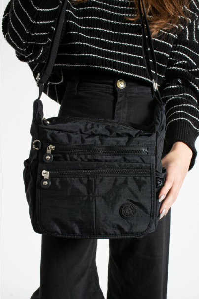 Mega Krinkıl Kumaş Çapraz Çanta