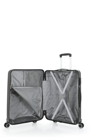 Mçs Polipropilen Valiz 65 CM OLM374 Siyah