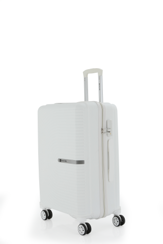 Mçs Polipropilen Valiz 65 CM OLM374 Beyaz