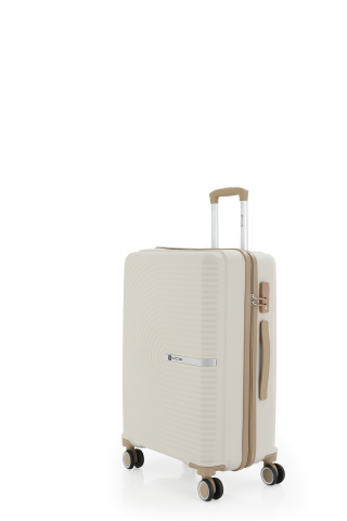 Mçs Polipropilen Valiz 65 CM OLM374 Kemik-Şampanya