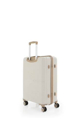 Mçs Polipropilen Valiz 65 CM OLM374 Kemik-Şampanya