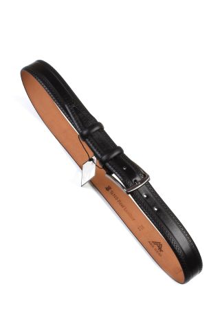 Siyah Klasik Deri Kemer OLM2026 Siyah