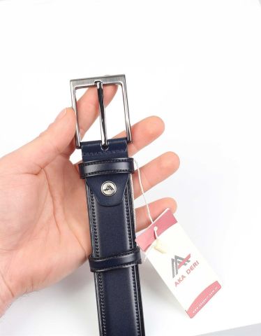 Lacivert Deri Erkek Kemeri OLM0354