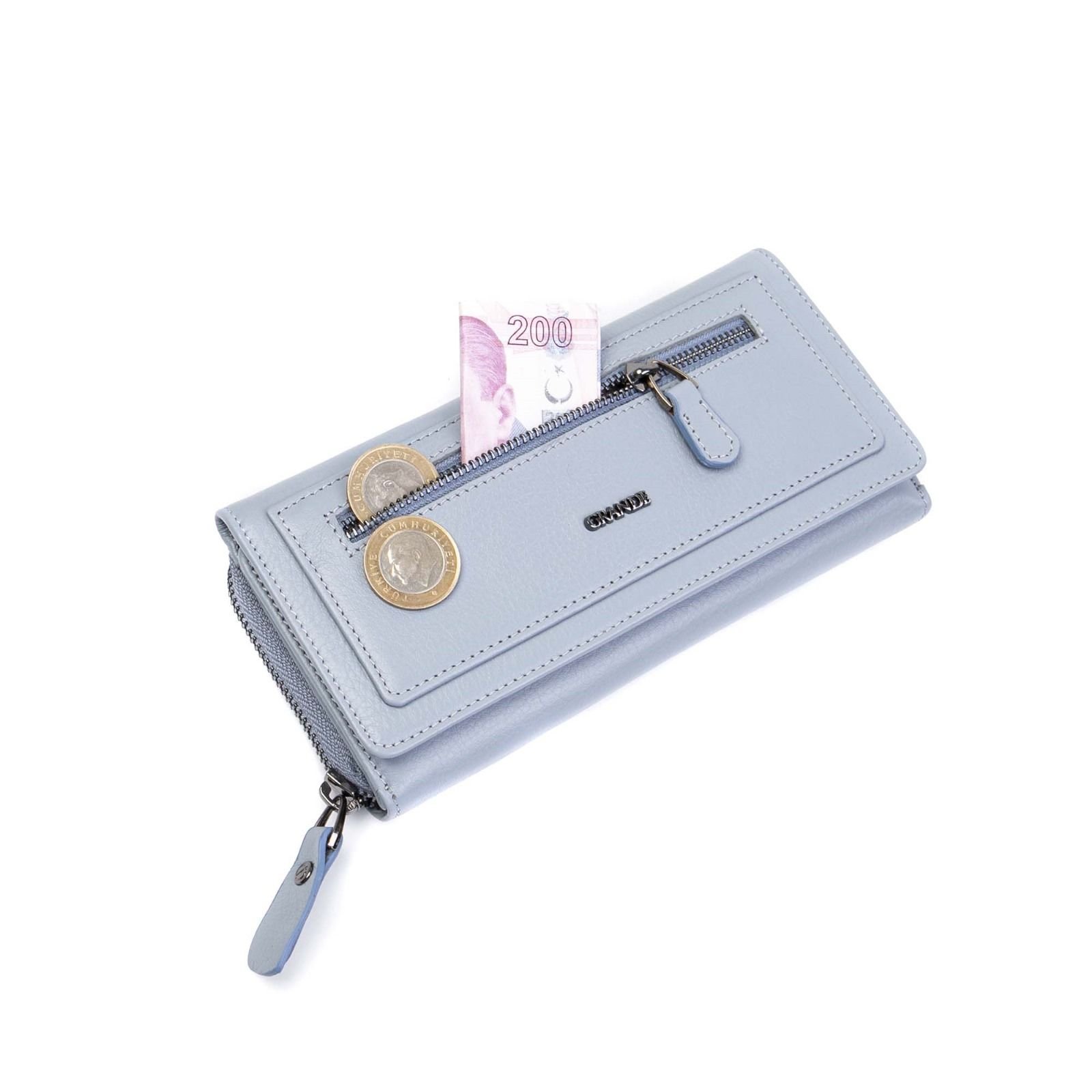 Grande Hakiki Gerçek Deri Kadın Cüzdan