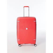 Pierre Cardin OLM04PC7070-01-KR Kırmızı Unisex 45x73x26 cm Çekçekli Sert Valiz