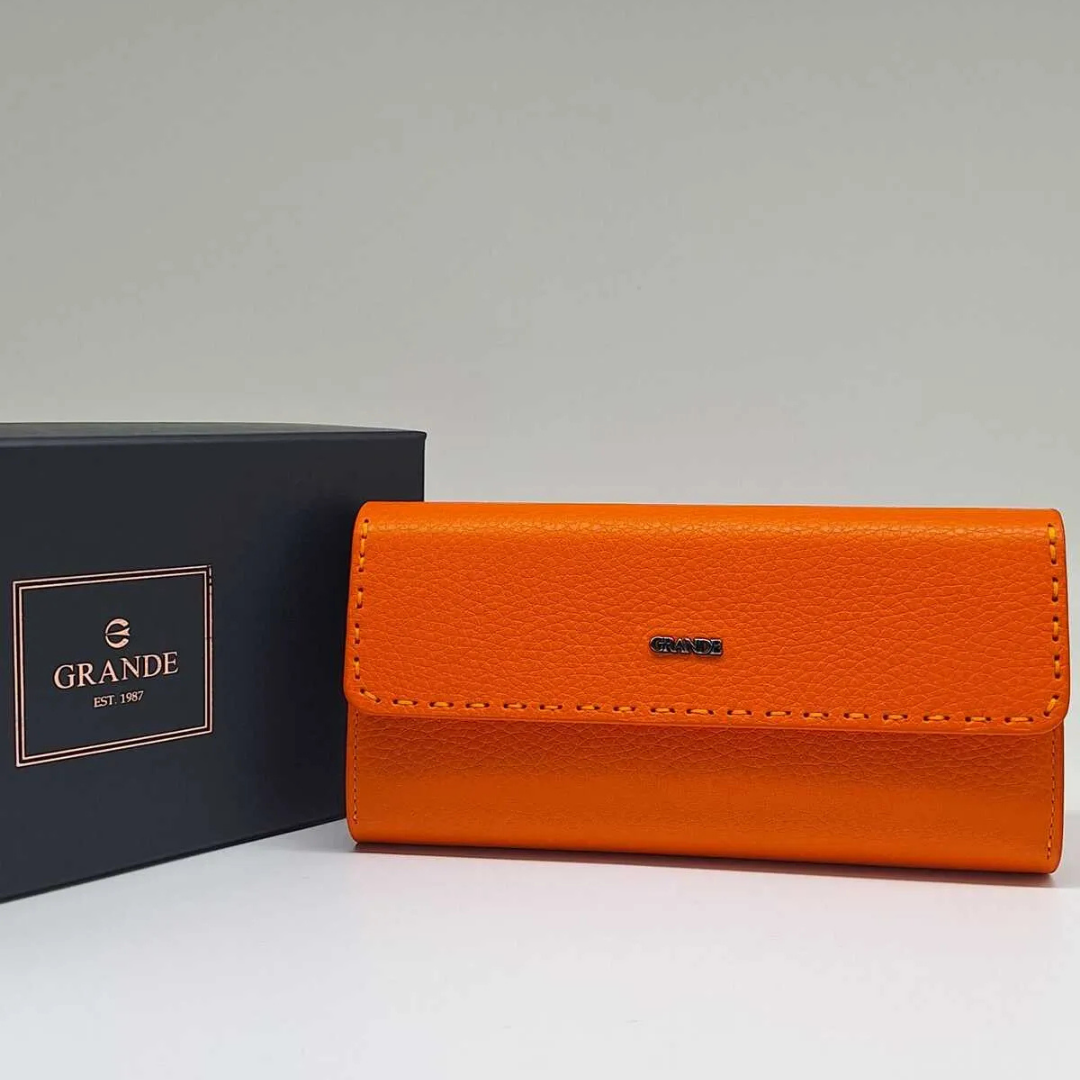 Grande Hakiki Deri Kadın Cüzdan OLM2732
