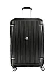 Pierre Cardin Siyah Unisex 45x73x26 cm Çekçekli Sert Valiz OLM04PC7070-01-S