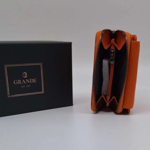 Grande Gerçek Deri Kadın Fermuarlı Cüzdan OLM2768