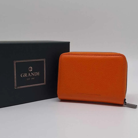 Grande Gerçek Deri Kadın Fermuarlı Cüzdan OLM2768
