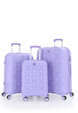 Mçs Üçlü Polipropilen Valiz Seti OLM376 Lila