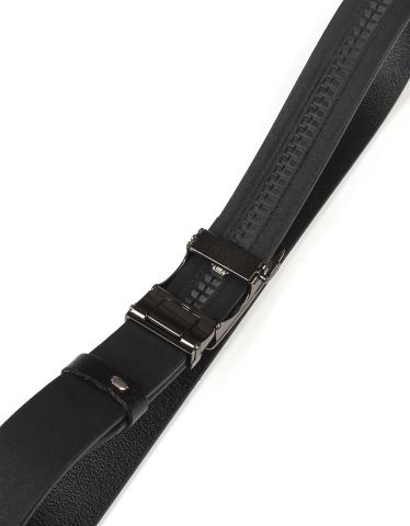 Otomatik Toka Spor Deri Kemer Siyah