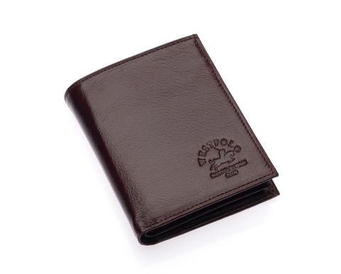 West Polo OLM1903 Erkek Hakiki Deri Kartlık & Cüzdan Acı kahve