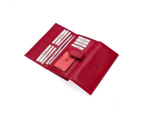 KADIN DERİ CÜZDAN - WESTPOLO OLM464 Kırmızı