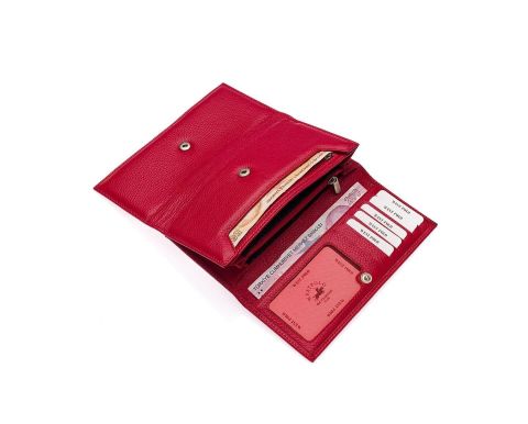 KADIN DERİ CÜZDAN - WESTPOLO OLM464 Kırmızı