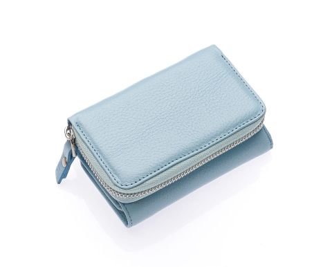 KADIN DERİ CÜZDAN - WESTPOLO OLM422 Buz Mavisi