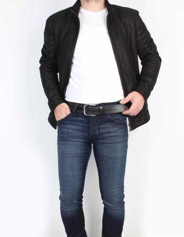 Siyah Spor Deri Kemer OLM004