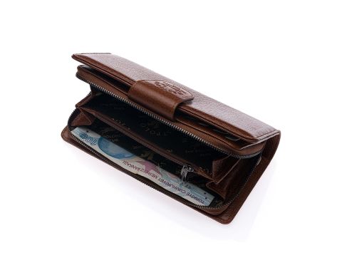 KADIN DERİ CÜZDAN - WESTPOLO OLM481 Taba