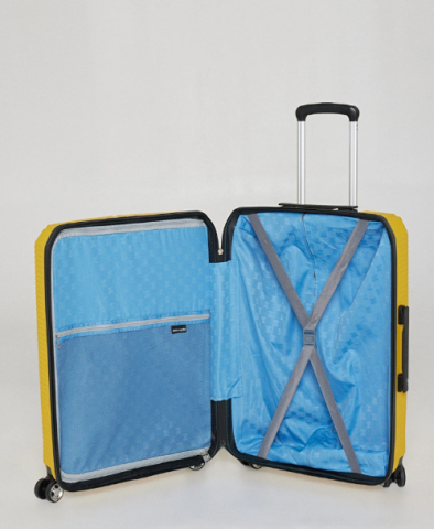 Pierre Cardin Sarı Unisex 50x75x29 cm Çekçekli Sert Valiz OLM04PC6500-01-SR Sarı