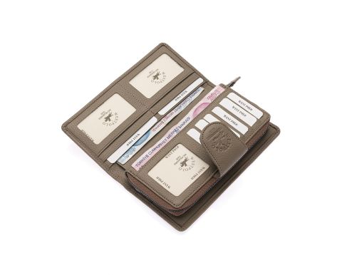 KADIN DERİ CÜZDAN - WESTPOLO OLM481 Vizon