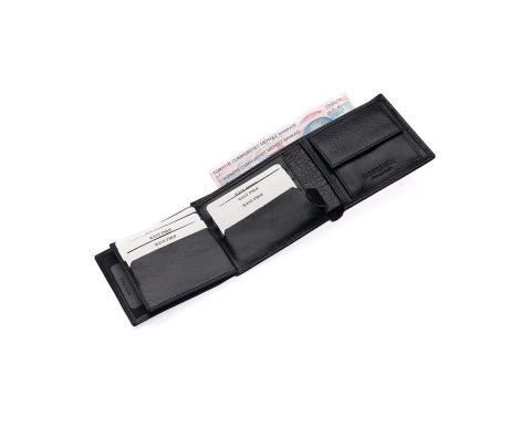 West Polo OLM61 Deri Erkek Cüzdan Siyah Siyah