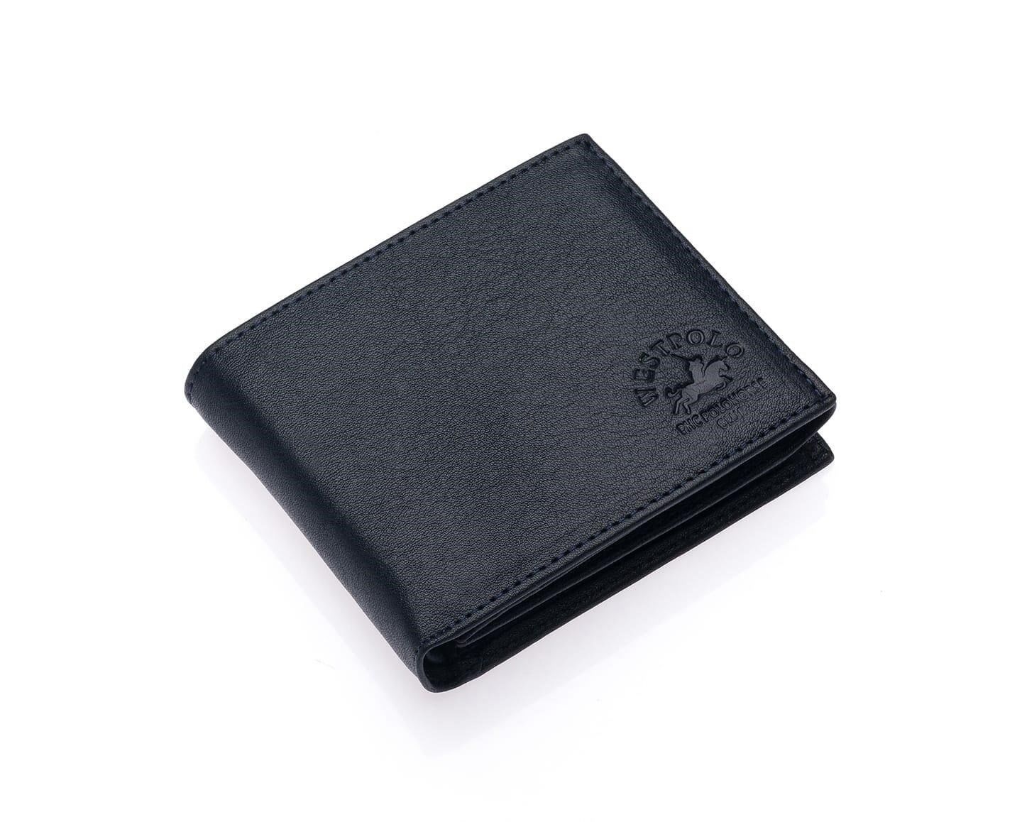 West Polo OLM61 Deri Erkek Cüzdan Siyah Lacivert