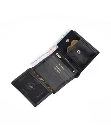 Westpolo OLM1005 Siyah Hakiki Deri Erkek Cüzdan