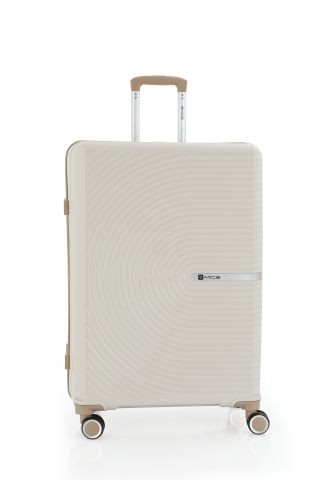 Mçs Polipropilen Valiz  75 CM OLM374 Kemik-Şampanya