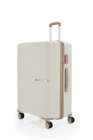 Mçs Polipropilen Valiz  75 CM OLM374 Kemik-Şampanya