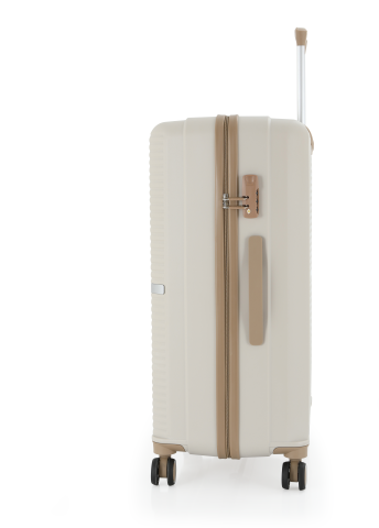 Mçs Polipropilen Valiz  75 CM OLM374 Kemik-Şampanya