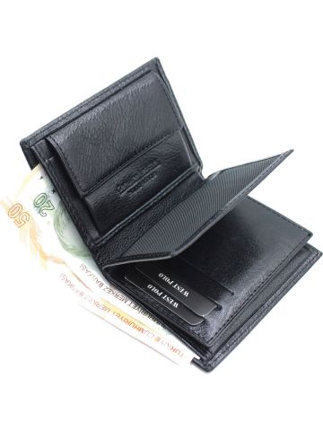 West Polo OLM227 Deri Erkek Cüzdan Siyah
