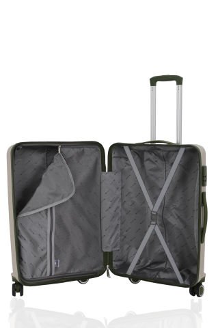 Mçs Polipropilen Valiz  75 CM OLM374 Kemik-Haki