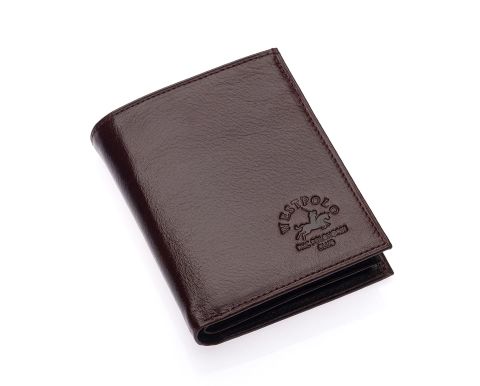 West Polo OLM06 Erkek Hakiki Deri Kartlık & Cüzdan Acı kahve