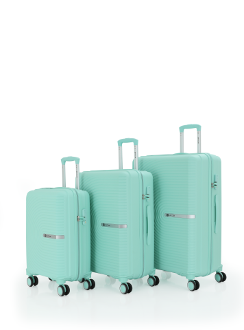 Mçs Üçlü Polipropilen Valiz Seti OLM374 Mint Yeşili