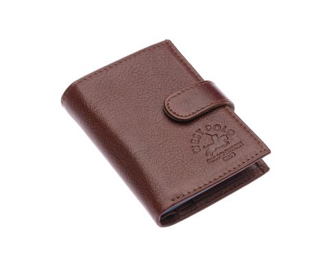 West Polo OLM613 Deri Kartlık Acı kahve