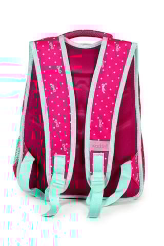 Karakterli Beslenmeli Ilkokul Sırt Çantası Fuşya