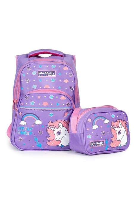 Karakterli Beslenmeli Ilkokul Sırt Çantası Lila