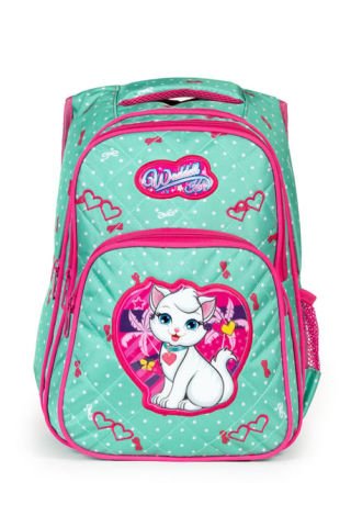 Karakterli Beslenmeli Ilkokul Sırt Çantası Mint Yeşili