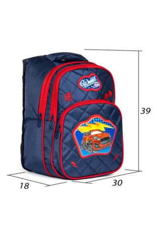 Karakterli Beslenmeli Ilkokul Sırt Çantası Lacivert